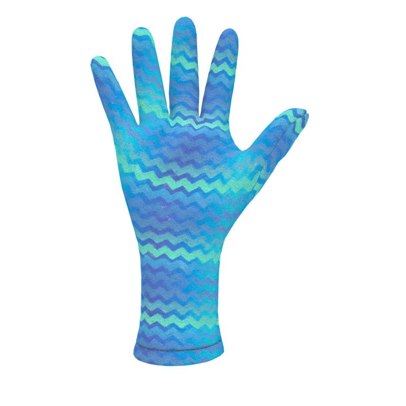 Mermaid Stripe Fleece Gloves