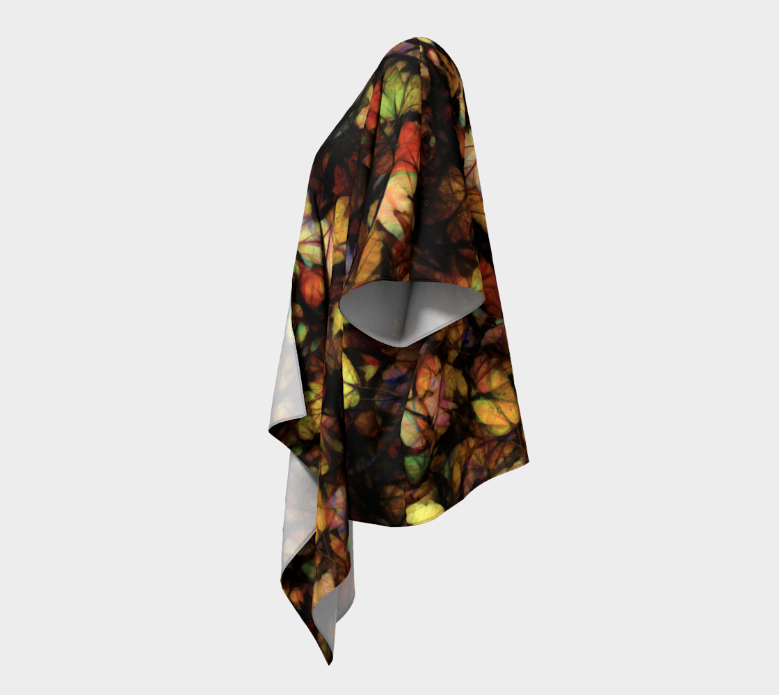 Late October Leaves Draped Kimono