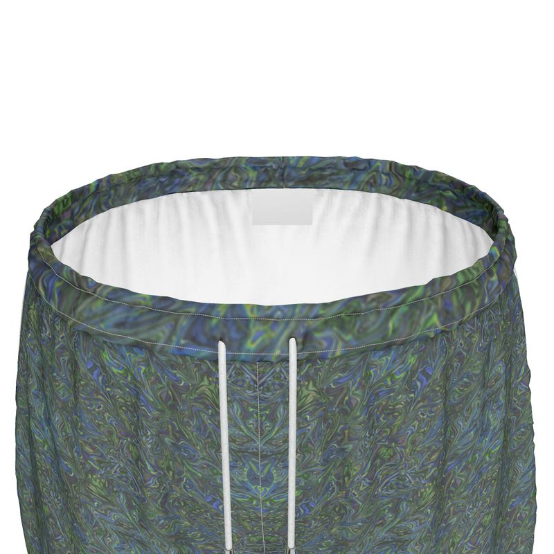 Blue Green Liquid Marbling Womens Running Shorts