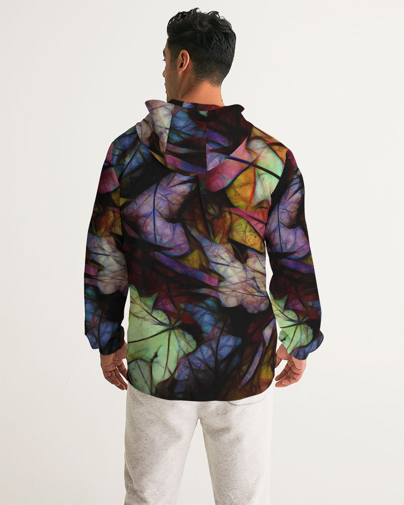 Fall Leaves Abstract Men's Windbreaker