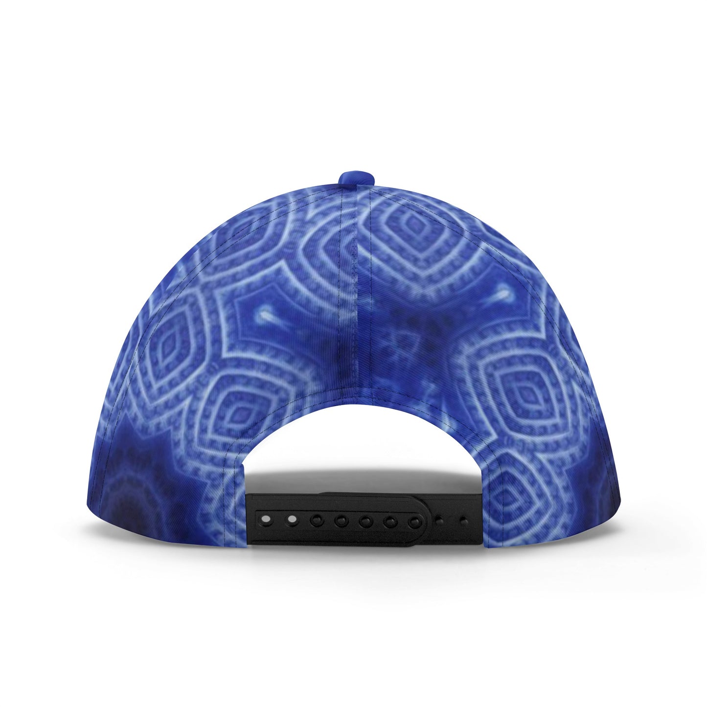 Blue and White Kaleidoscope All Over Printing Baseball Caps