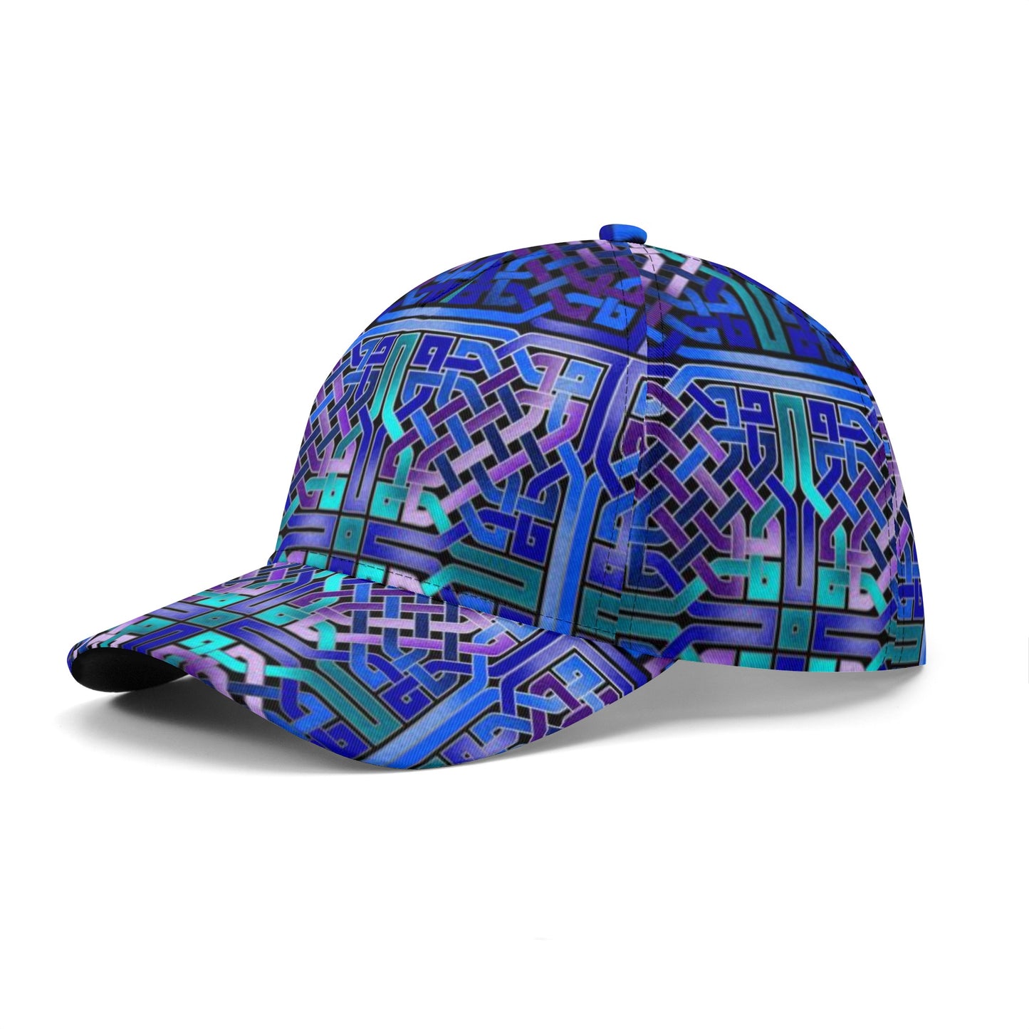 Blue Celtic Knot All Over Printing Baseball Caps