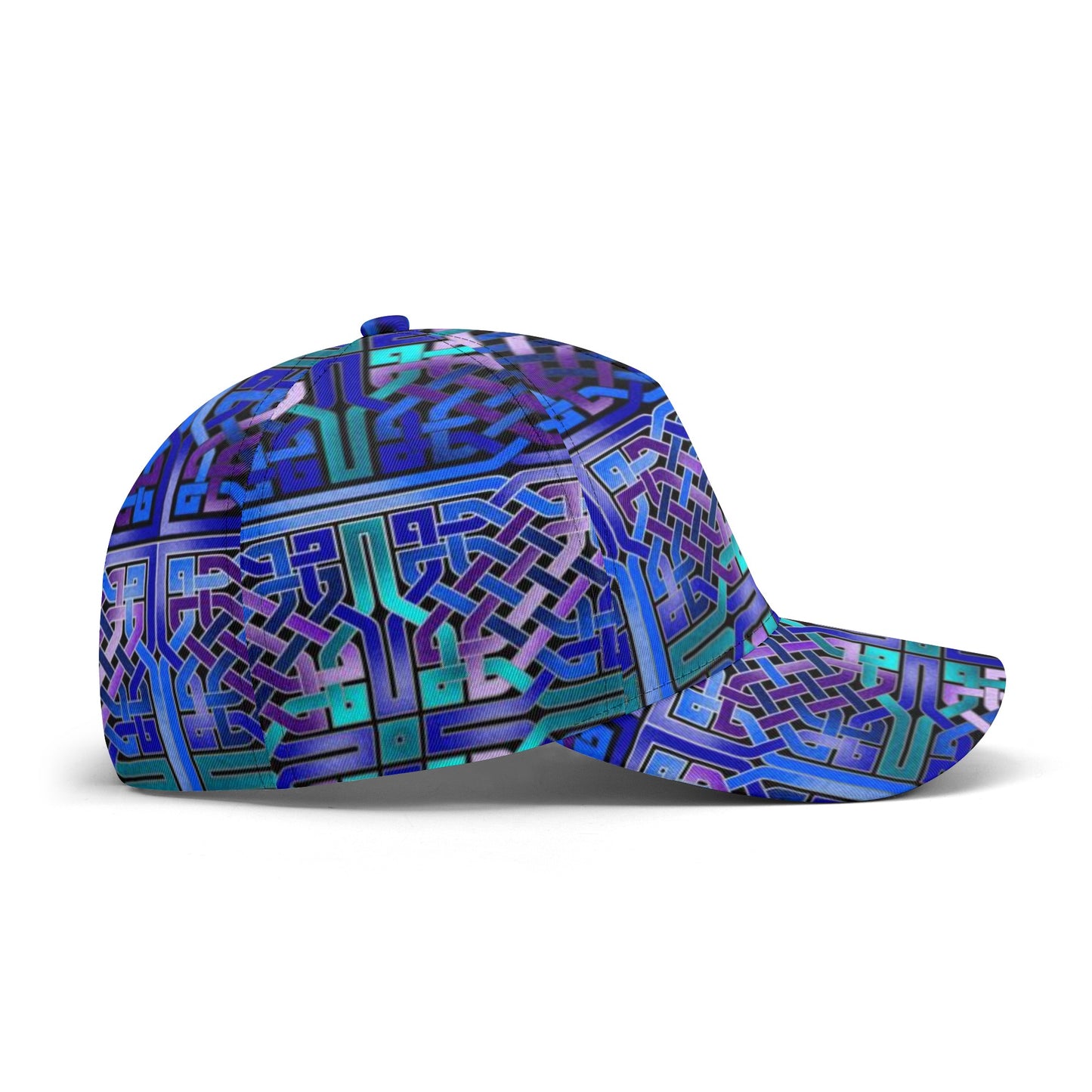 Blue Celtic Knot All Over Printing Baseball Caps