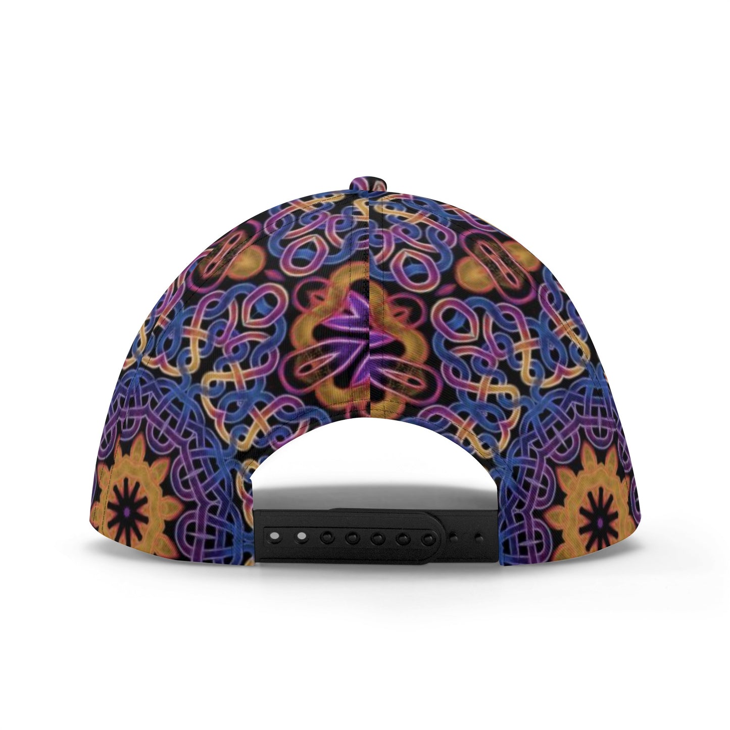 Blue Gold Celtic Kaleidoscope All Over Printing Baseball Caps