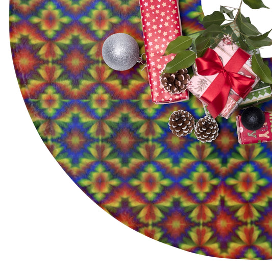 Carnival Kaleidoscope Christmas Tree Skirts