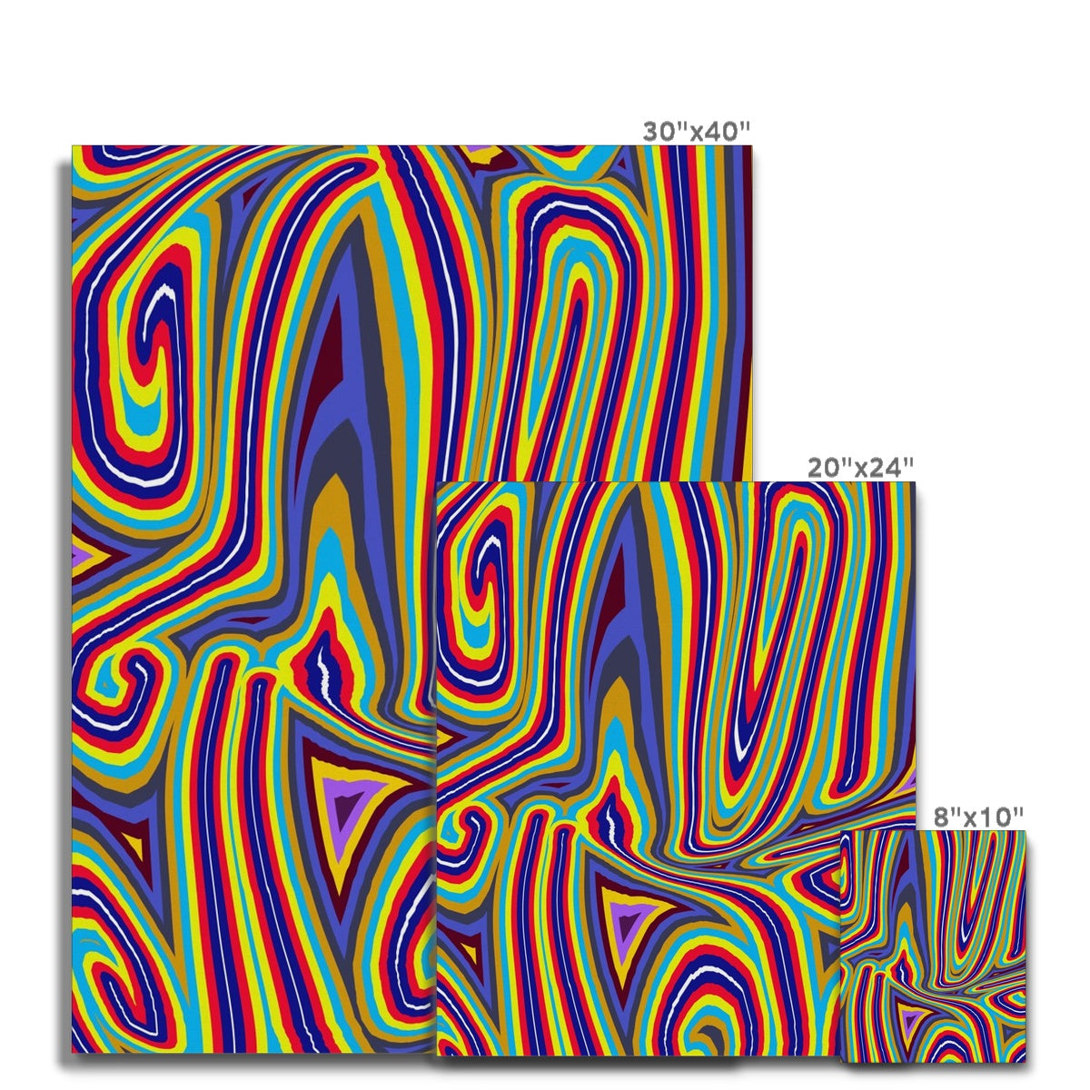 Curly Swirls Canvas