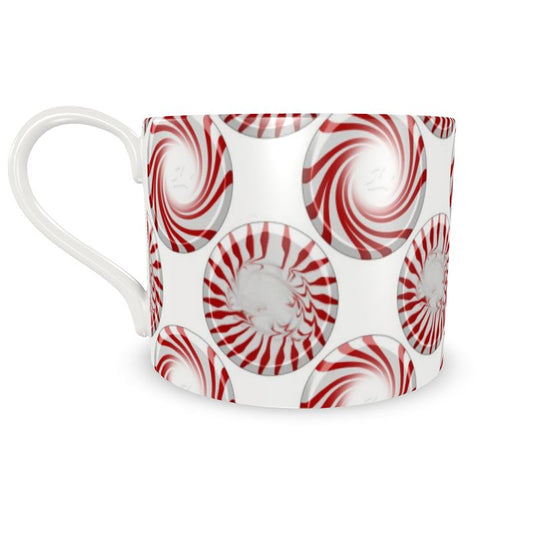 Peppermint Candy Dots Cup and Saucer