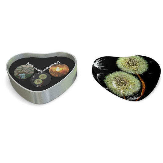 Dandelion Wishes Triple Pendant Necklace