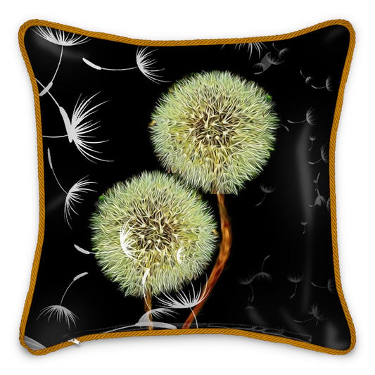 What Do You Wish For Dandelions Silk Cushion