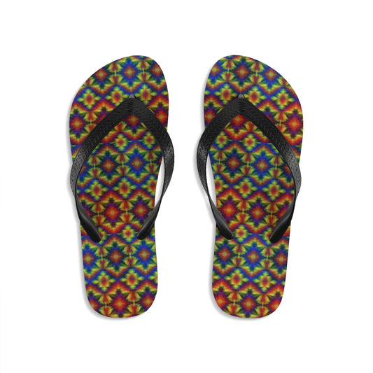 Carnival Kaleidoscope Unisex Flip-Flops