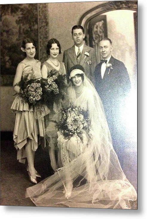 1920s Wedding - Metal Print