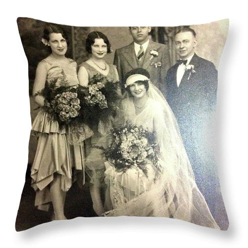 1920s Wedding - Throw Pillow