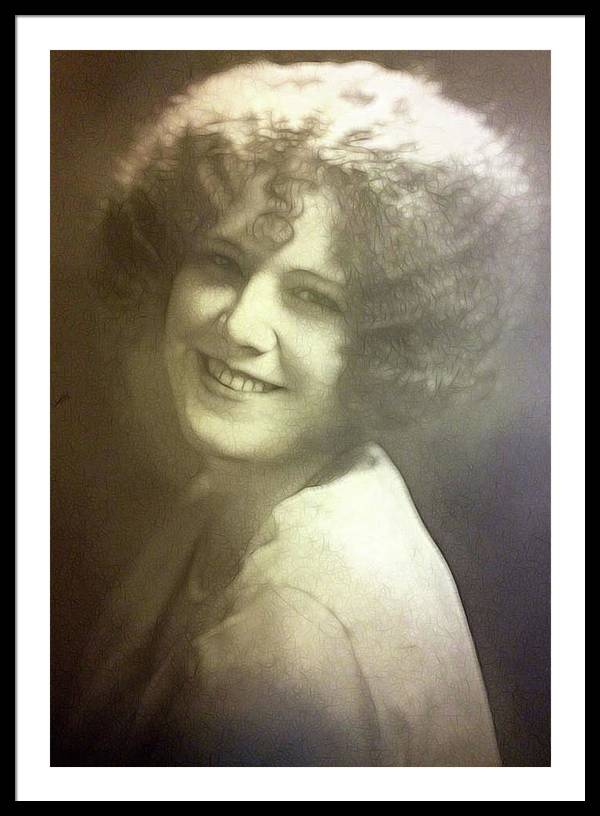 1931 Woman With Soft Hair - Framed Print