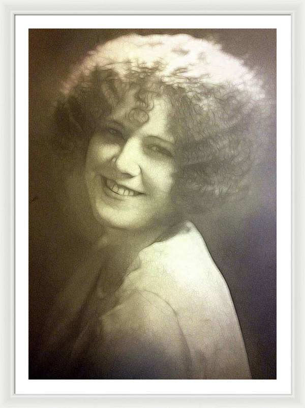 1931 Woman With Soft Hair - Framed Print
