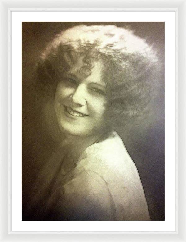 1931 Woman With Soft Hair - Framed Print