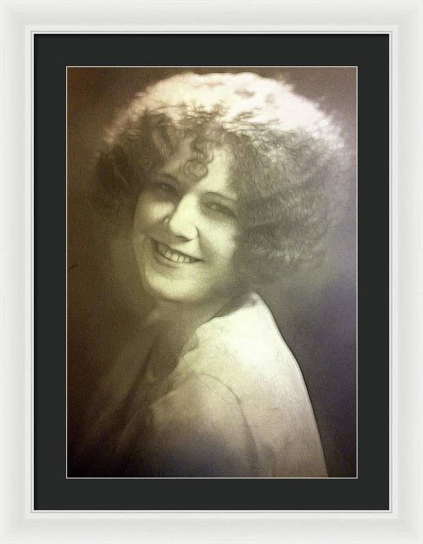 1931 Woman With Soft Hair - Framed Print