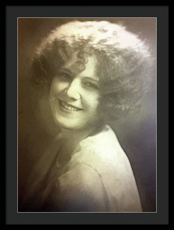 1931 Woman With Soft Hair - Framed Print