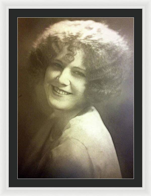1931 Woman With Soft Hair - Framed Print