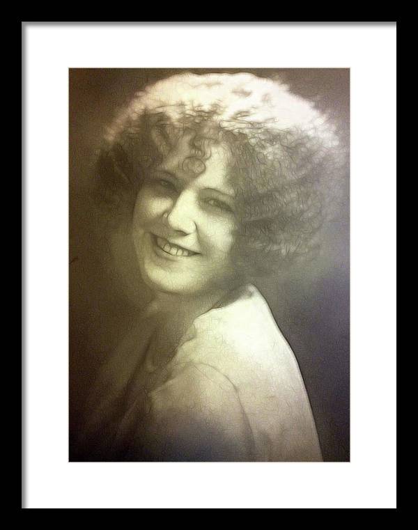 1931 Woman With Soft Hair - Framed Print