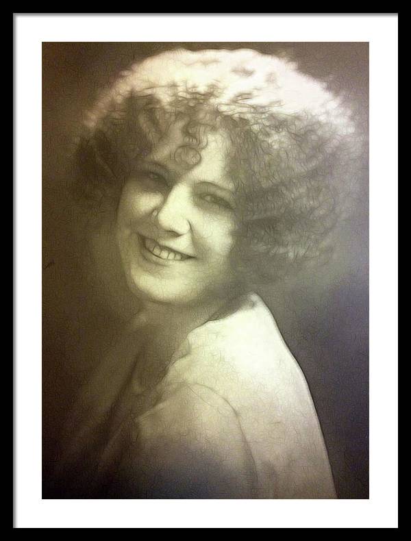 1931 Woman With Soft Hair - Framed Print