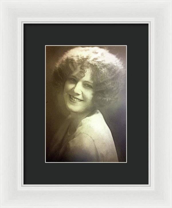 1931 Woman With Soft Hair - Framed Print