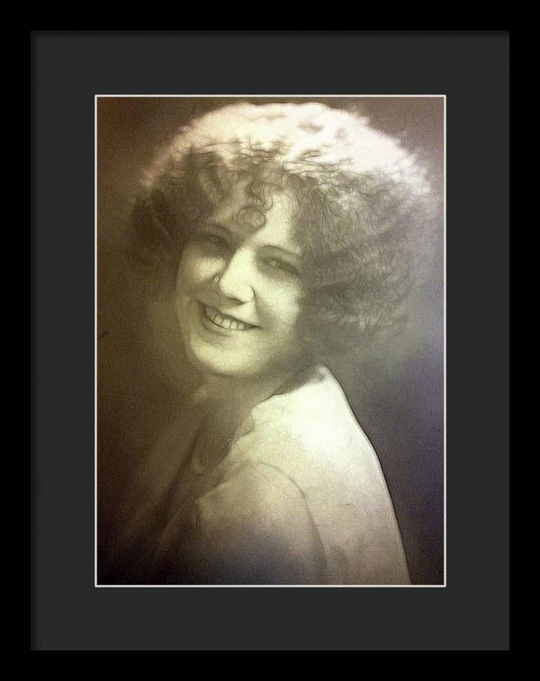 1931 Woman With Soft Hair - Framed Print