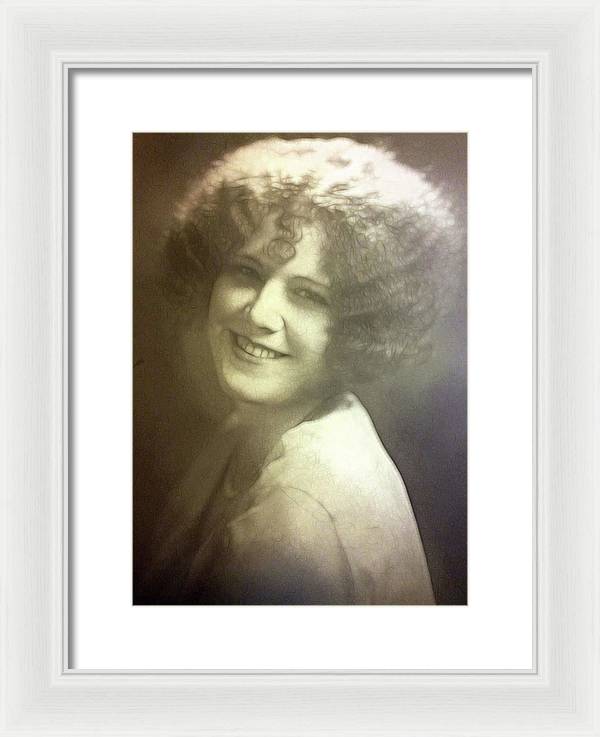 1931 Woman With Soft Hair - Framed Print