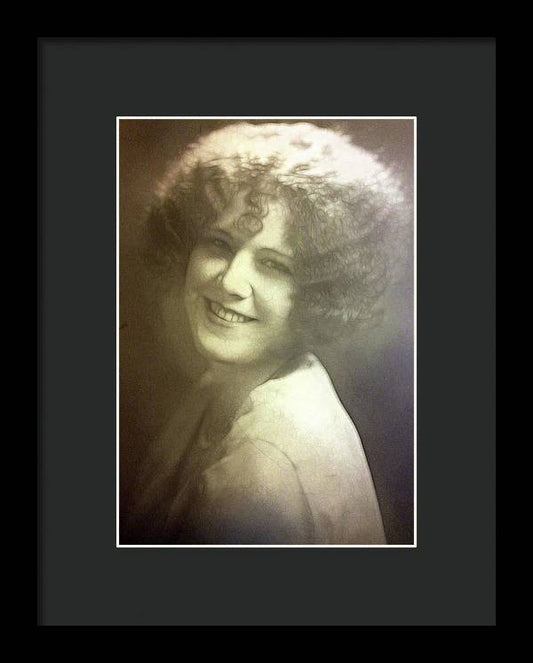1931 Woman With Soft Hair - Framed Print