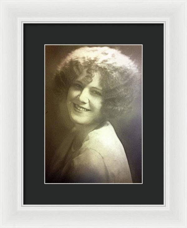 1931 Woman With Soft Hair - Framed Print