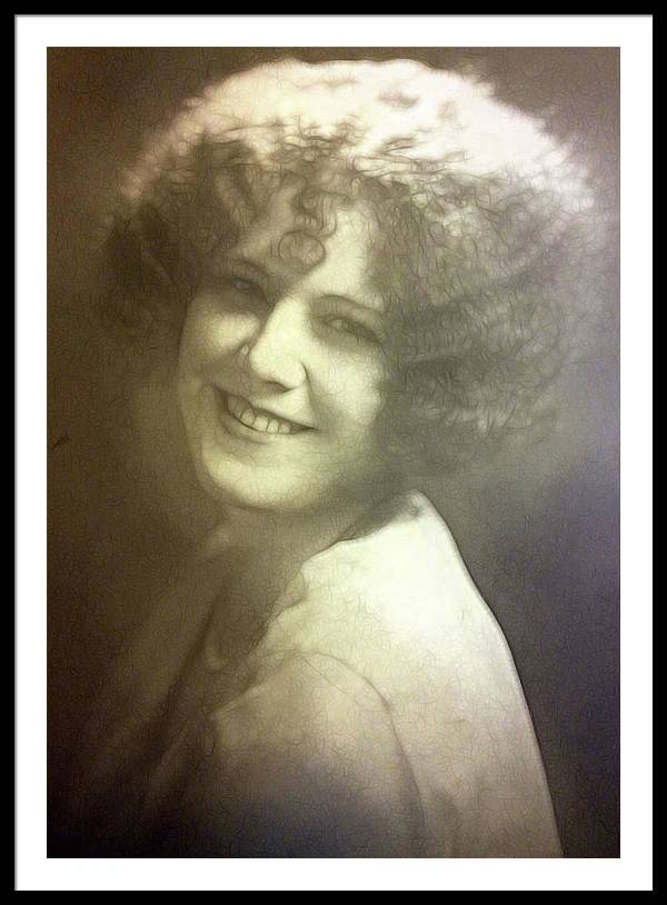1931 Woman With Soft Hair - Framed Print