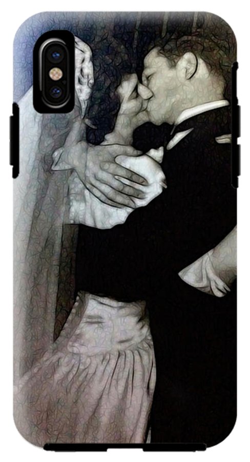 1940s Wedding Kiss - Phone Case