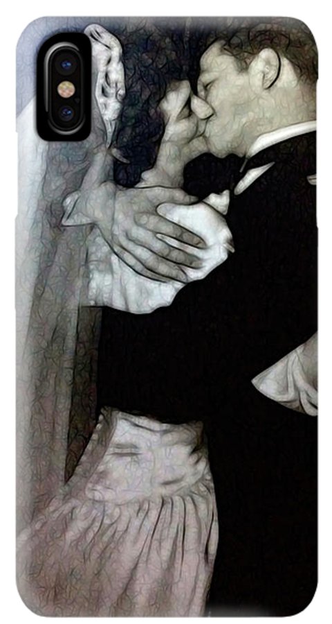 1940s Wedding Kiss - Phone Case