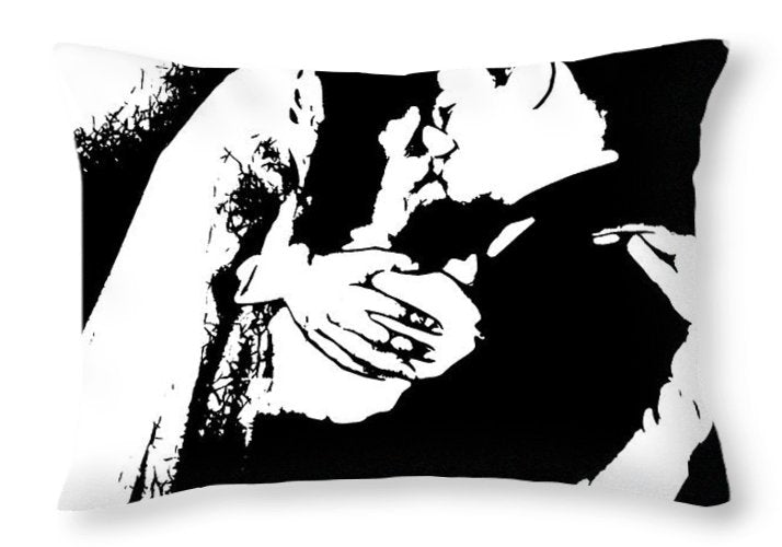 1940s Wedding Kiss Two Tone - Throw Pillow
