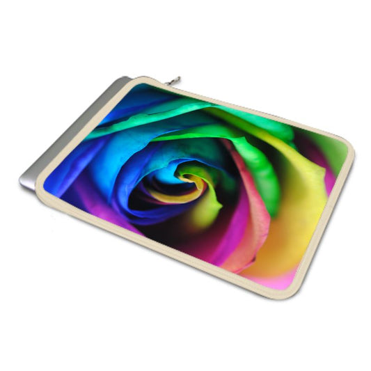 Rainbow Rose 17 Macbook Air Cover