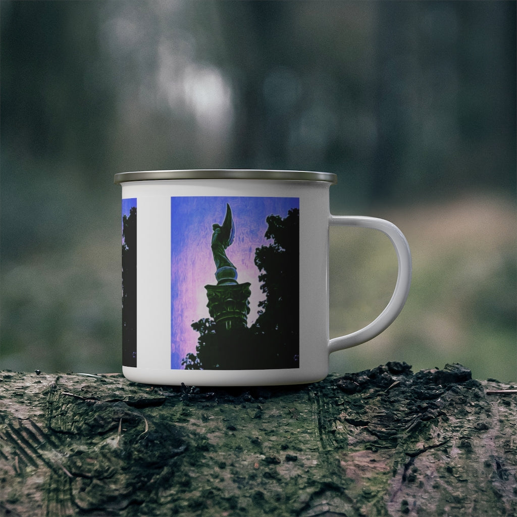 Samothrace Statue Enamel Camping Mug