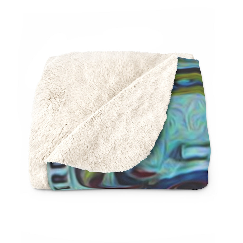Music Cart Netherlands Sherpa Fleece Blanket