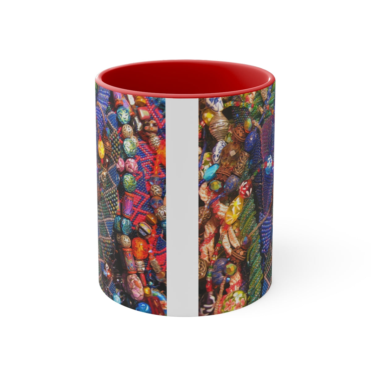Beaded Jewelry Still Life Accent Coffee Mug, 11oz