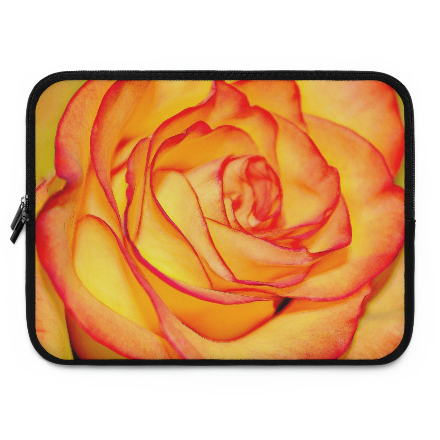 Bright Orange Rose Laptop Sleeve