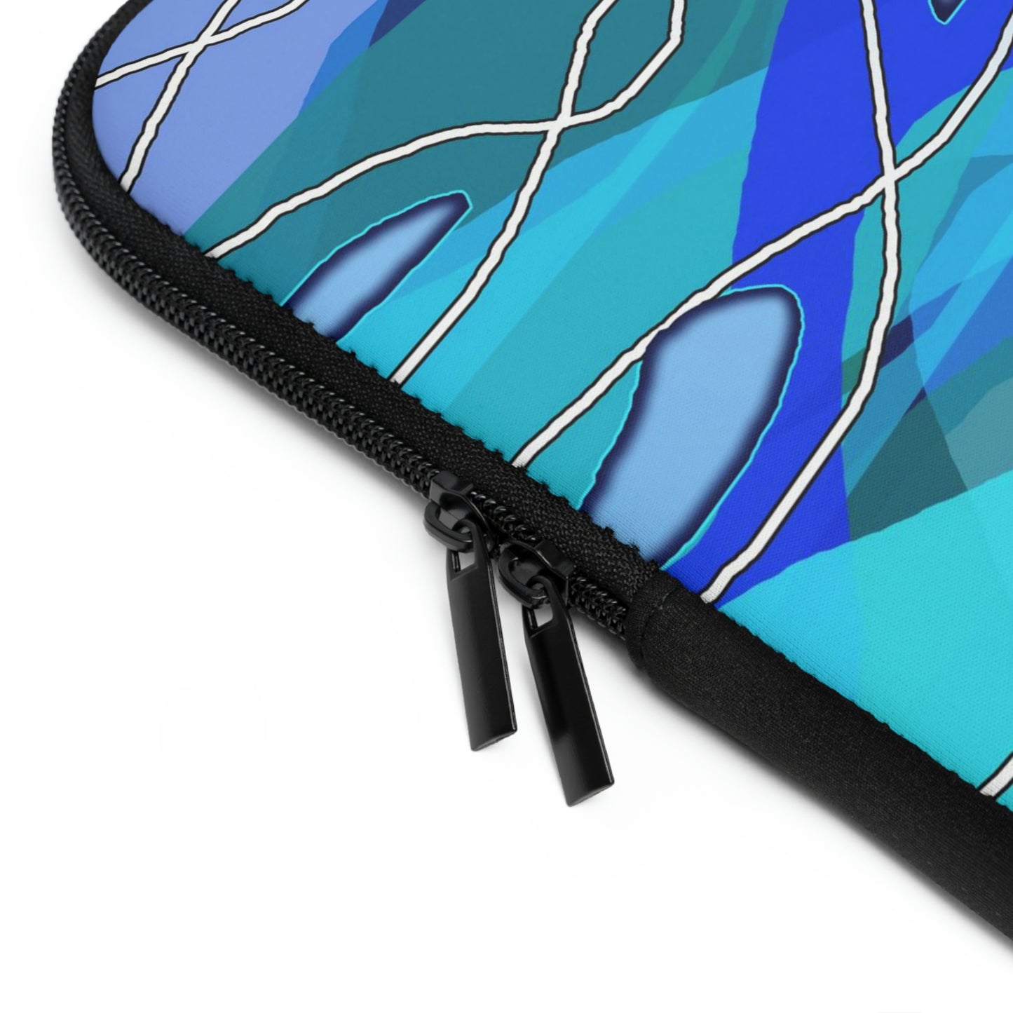 Wavy Blue Laptop Sleeve