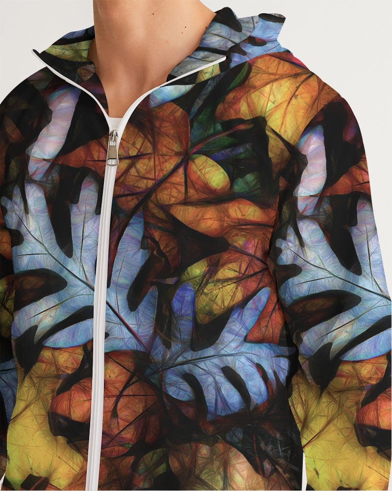 Mid October Leaves Men's Windbreaker