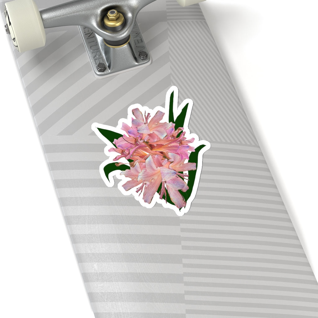 Pink Amaryllis Kiss-Cut Stickers
