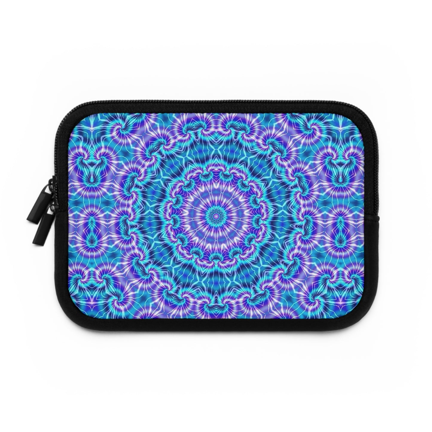 Blue and Purple Tie Dye Kaleidoscope Laptop Sleeve