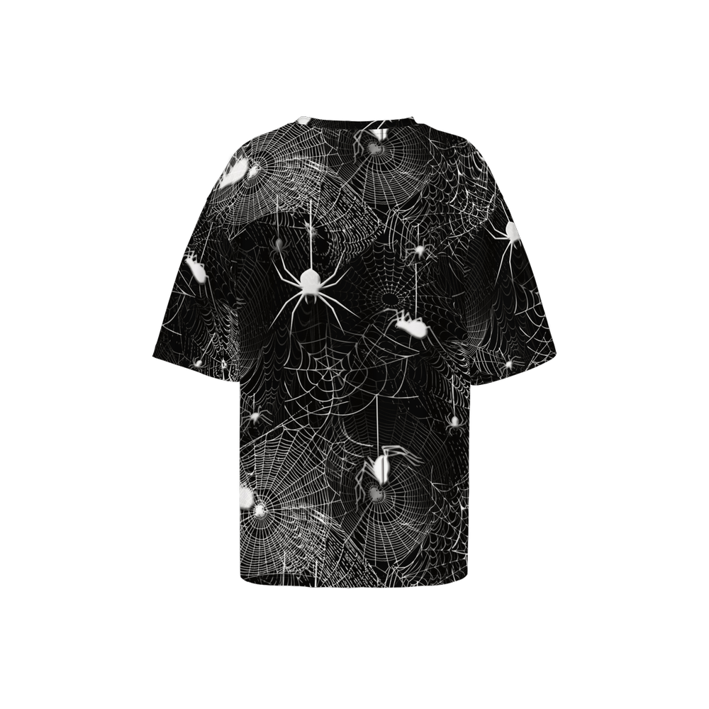 Spider Webs Women’s Oversized Short-Sleeve T-Shirt-Heavyweight 225g