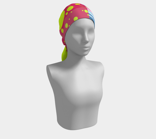 Polkadots and Stripes Long Scarf