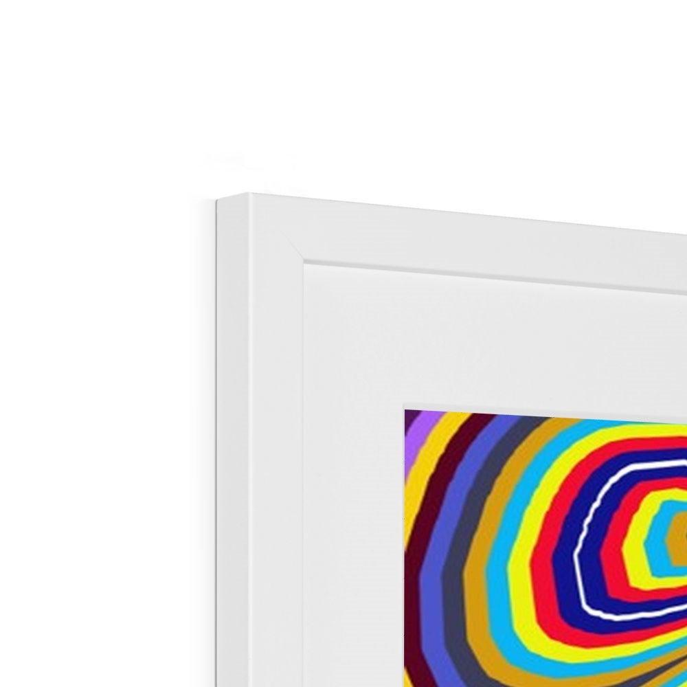 Curly Swirls Framed & Mounted Print