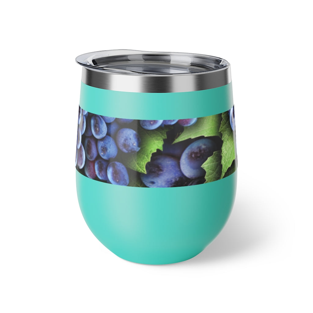 Grapes on the Vine Copper Vacuum Insulated Cup, 12oz