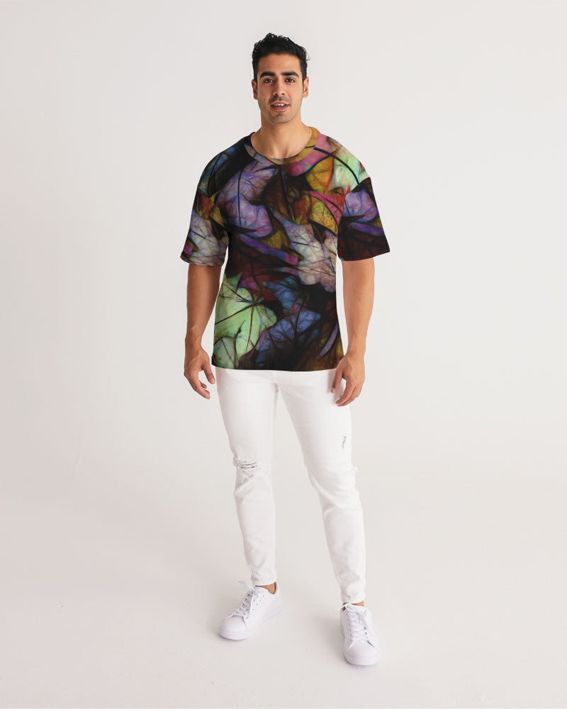 Fall Leaves Abstract Men's Premium Heavyweight Tee