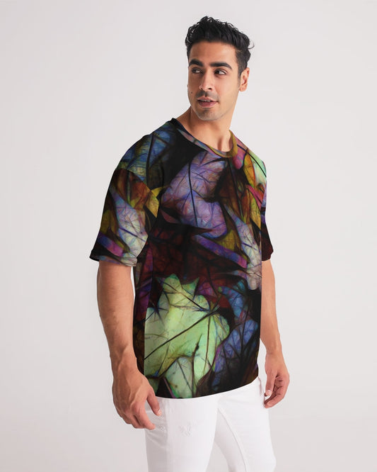 Fall Leaves Abstract Men's Premium Heavyweight Tee
