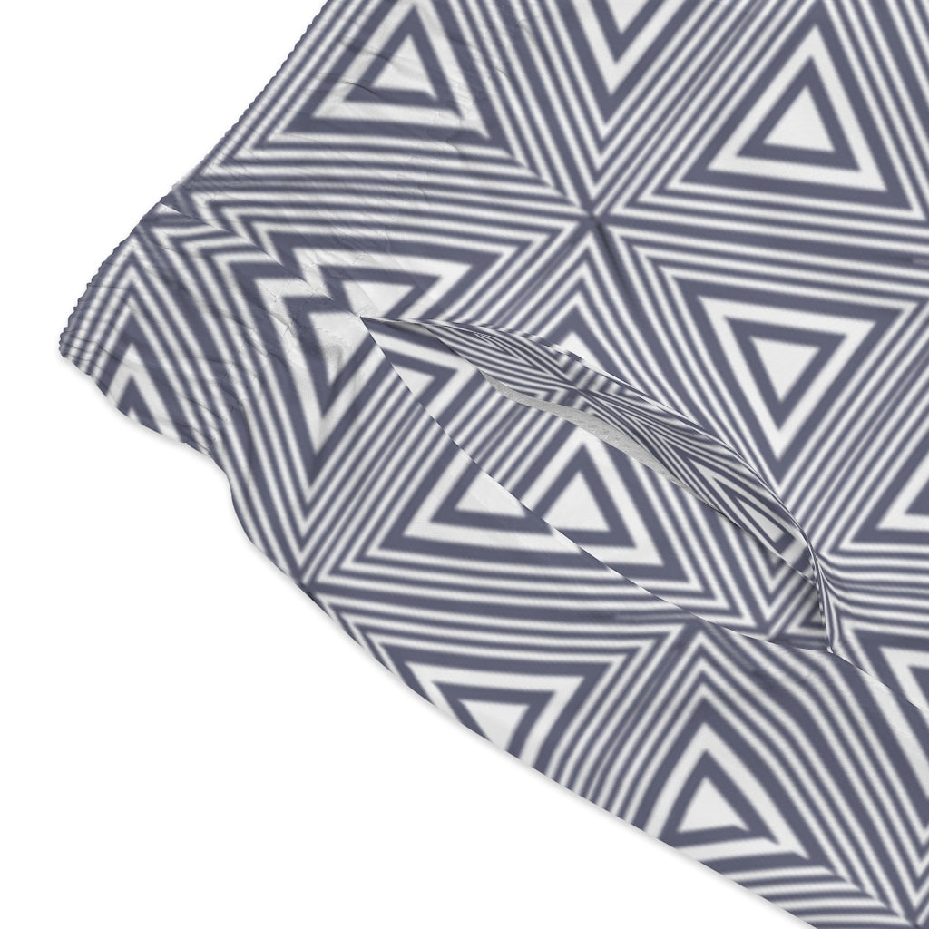Gray Triangles Swim Trunks