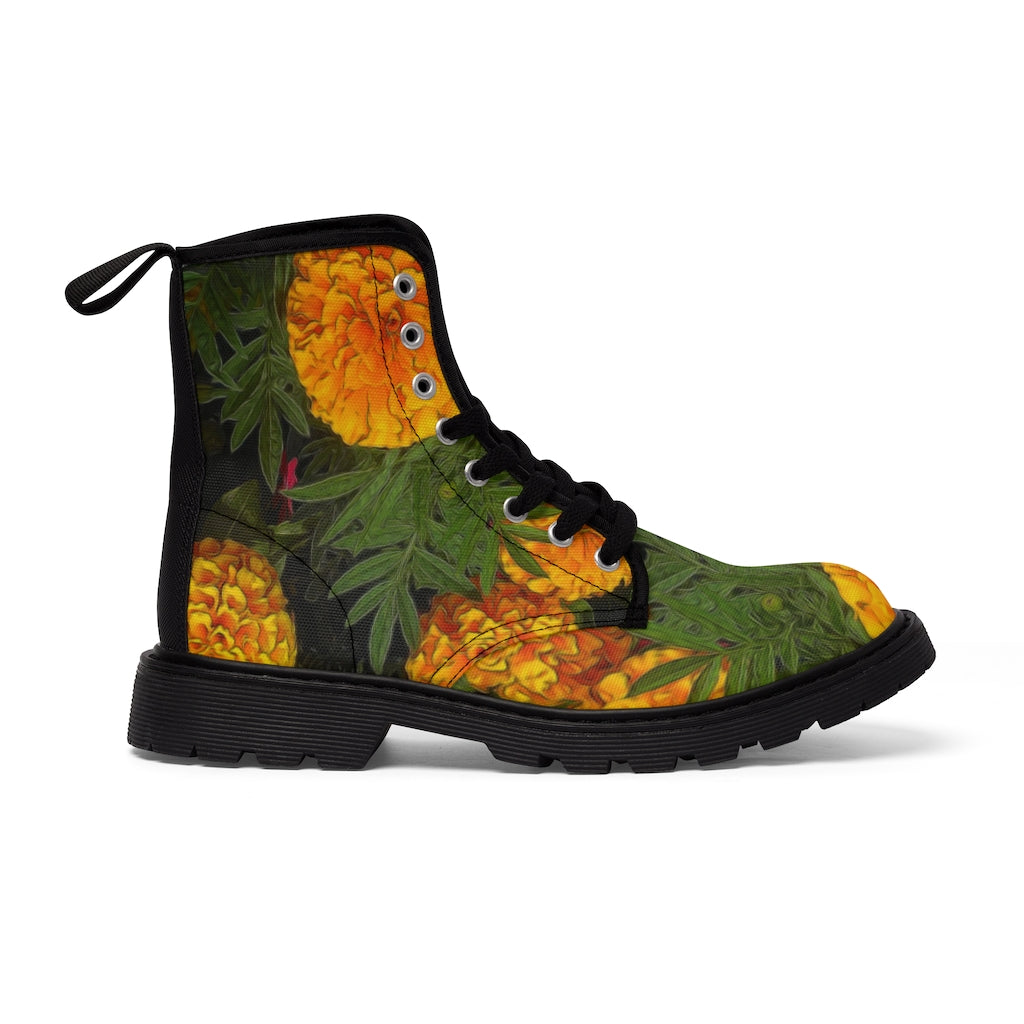 Marigold Garden Women's Canvas Boots